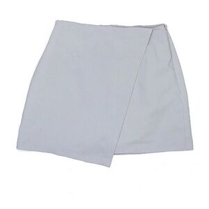 Abercrombie and Fitch Scarlett Wrap Mini Skort in Gray